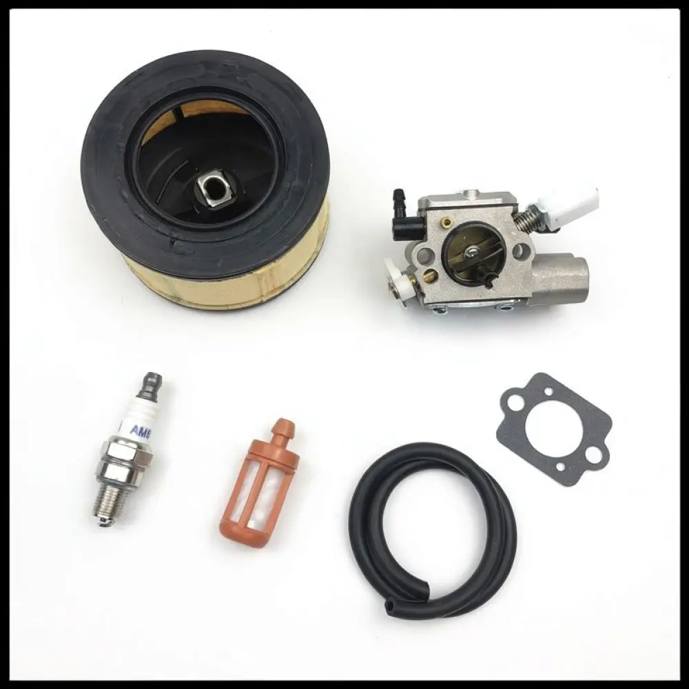 For For MS251C Chainsaw Carburetor Air Filter Spark Plug Fuel Filter Line Garden Equipment Maintenance Repair Kit