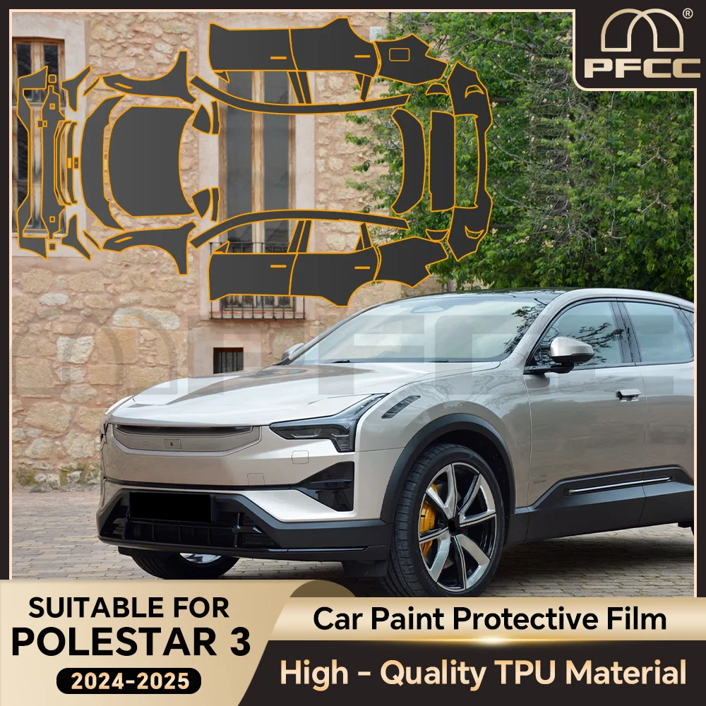 PPF Car Body Sticker Paint Protection Film Transparent Exterior Film For Polestar 3 2024 2025 Anti-Scratch Protective Film TPU