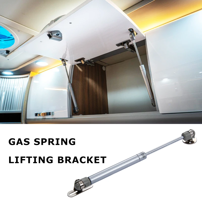 Camper Storage Cabinet Gas Spring Lifting Bracket Gas Support Hydraulic Spring Hinge Kitchen Cabinet Hinge RV Furniture Hardware