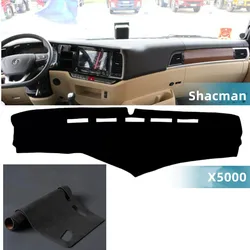 For SHACMAN X3000 2023 Heavy Truck X5000 Work Sunscreen Dashboard Light Blocking Pad Microfiber Leather Center Console Dark Mat