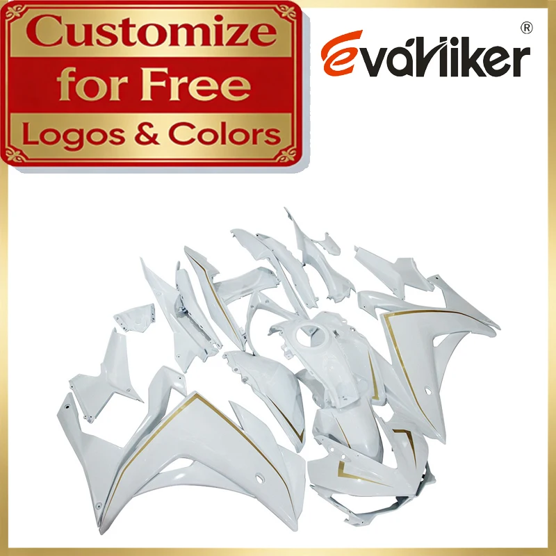 

Motorcycle Fairing For Yamaha YZFR3 15-18 white YZF-R25 2015-2018 ABS Injection Fairing Kit Customizable Colors And Graphics