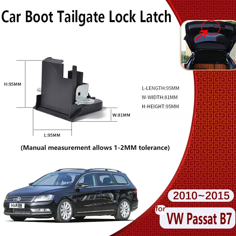 

For VW Volkswagen Passat B7 Accessories Estate Wagon 2010~2015 Magotan 5K0827505A Car Seat Rear Trunk Lock Lid Latch Accessories