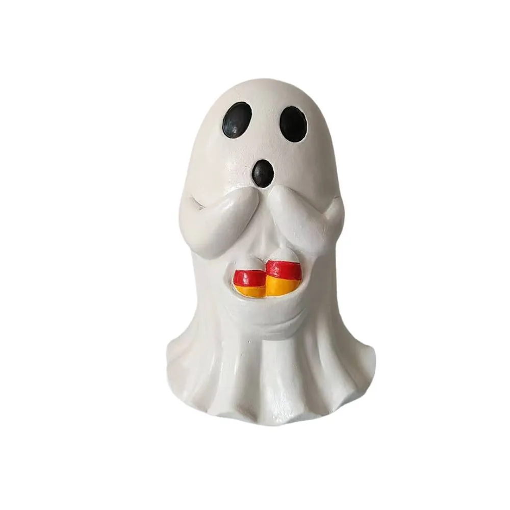 

Funny Resin Halloween Ghost Figurine Cute Cartoon Ghost Art Sculpture Waterproof Ghost Statue Ornament Home