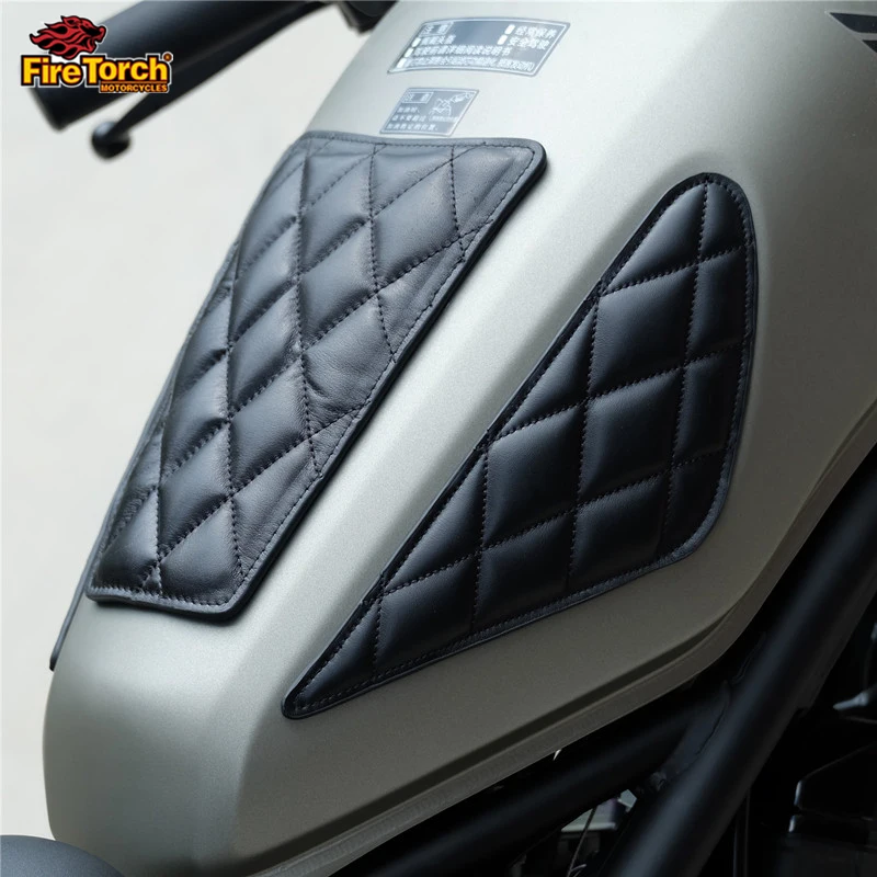 Motorrad Teile Kraftstoff Tank Schutz Aufkleber Kraftstoff Tank Leder Pad Slip Für Honda REBEL500 REBEL300 CMX 500 CMX300 CM500 CM300