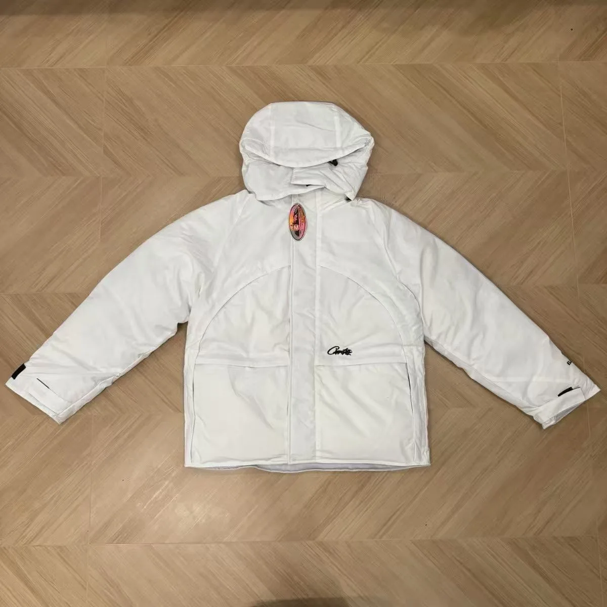 

Thiened Outdoor Bread Coat Hooded ex Faionable Urban Sle Long Sve Warm Cotton Inner Teenagers Suitable Casual