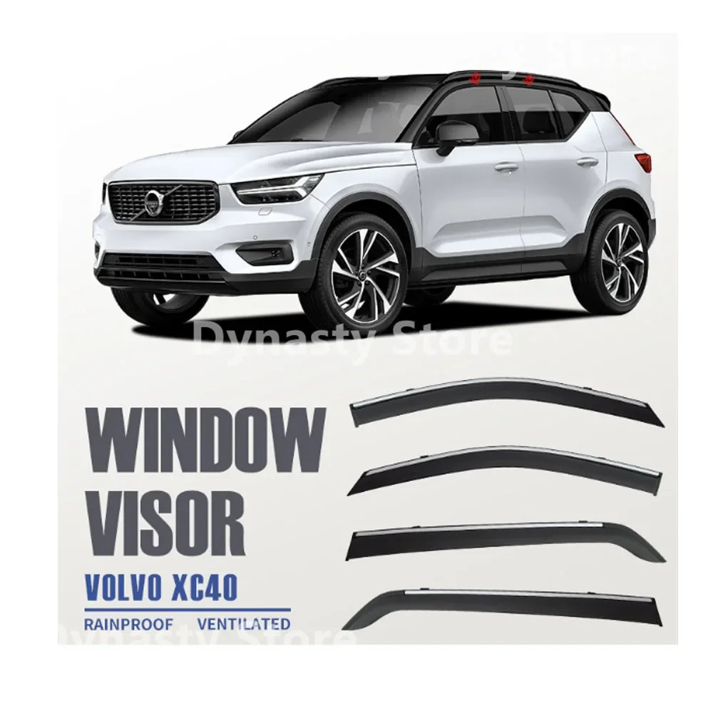 

Car Window Visor Waterproof Protect Sunny Rainy Shelter Auto External Accessory For VOLVO XC40 2018-2024