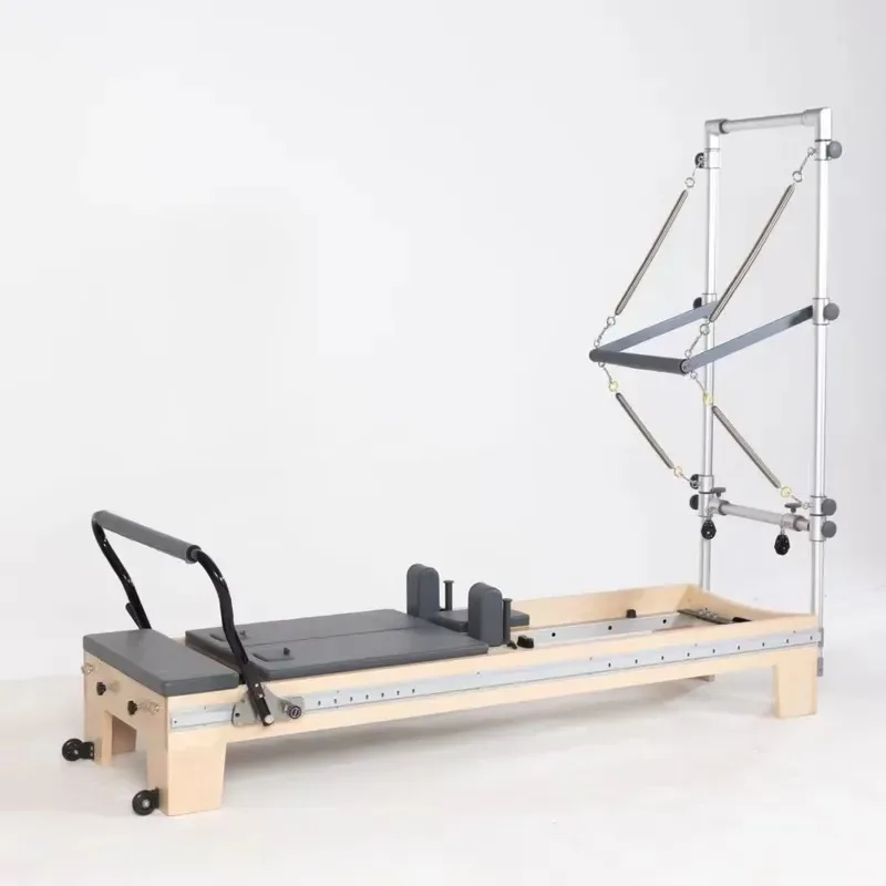 Home Pilates Equipment Hot Sale Set Dual Track Wooden Trainer Commercial and Household