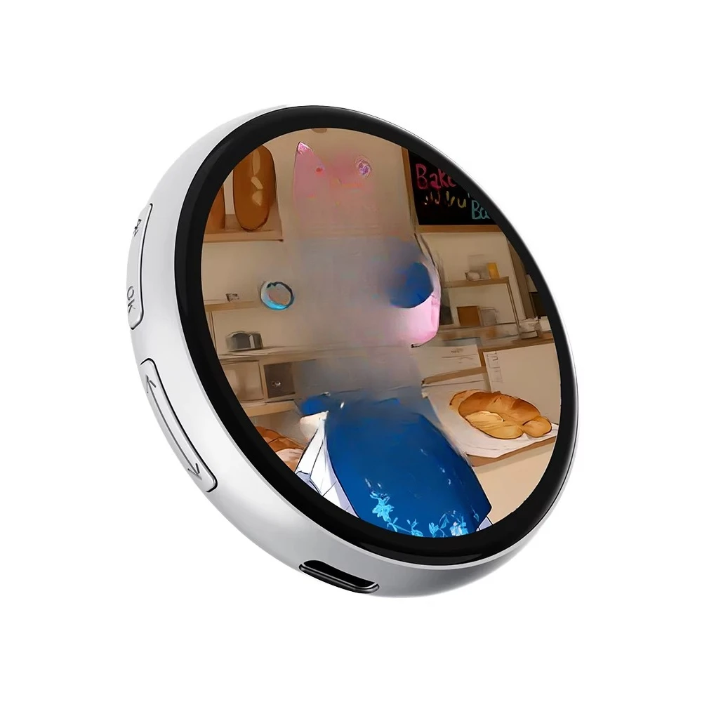 AW01 Smart Dynamic Electronic Badge with IPS Display Touch Screen  Zinc Alloy Material With Bracket