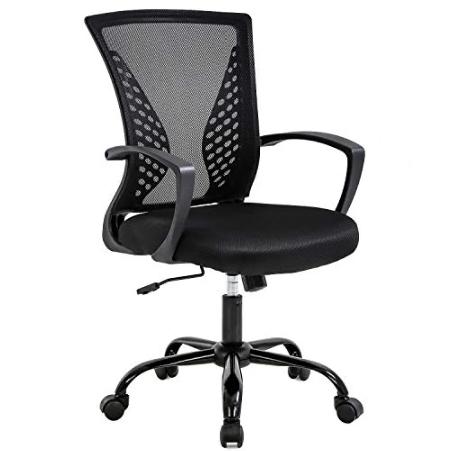 Office Chair Ergonomic Desk Chair Mesh Computer Chair with Lumbar Support Armrest Mid Back Rolling Swivel Adjustable Task Chair