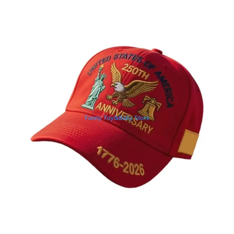 Peddle & قبعة الذكرى السنوية الـ 250 للولايات المتحدة، قبعة بيسبول مغسولة للجنسين قابلة للتعديل من National C90B #4