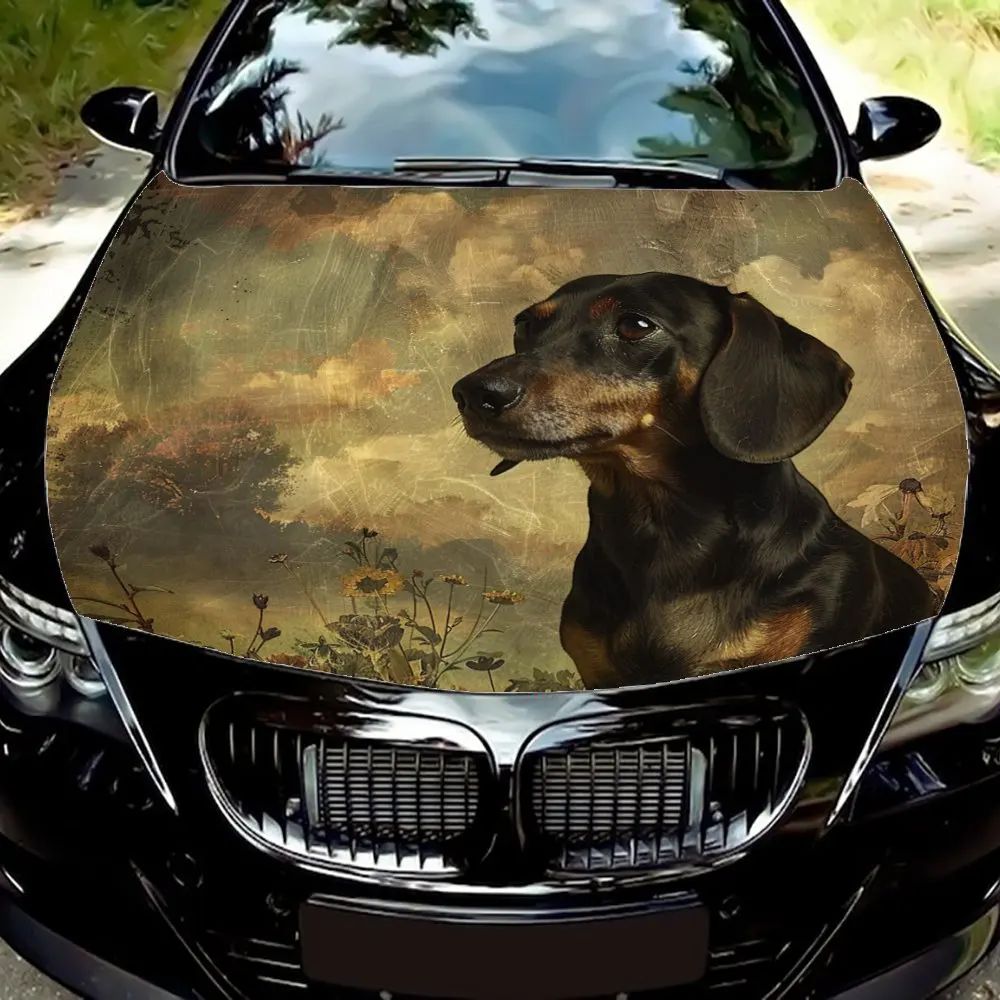 Lovely Dachshund Dog Car Decal - Fade-Resistant, Long-Lasting, Great for Any Vehicle