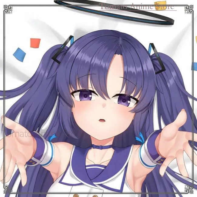 

Blue Archive Hayase Yuuka Dakimakura Hing Body Pillow Case Cosplay Japanese Otaku Cushion Cover Xmas