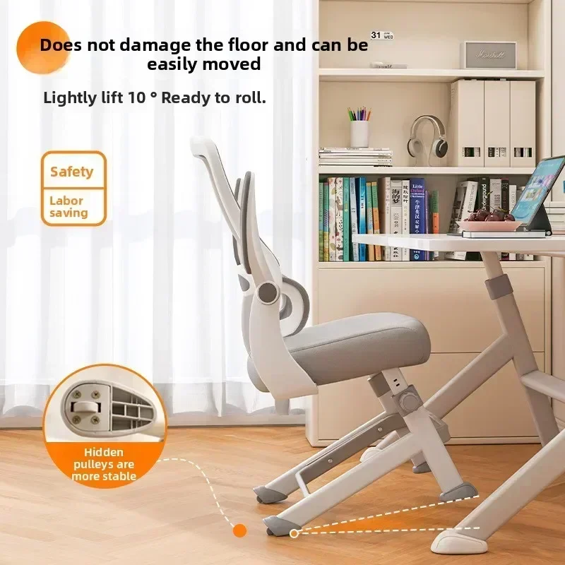 Durable Learning Chair Teen Middle School Student Ergonomics Writing Lifting Office Desk Computer Chair Corrective Chair