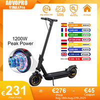 AOVOPRO V1MAX PRO 1200W Electric Scooter 45KM Max Range 35KM/H 500W Motor Power 42V14.5AH Folding Electric Scooter for Adults