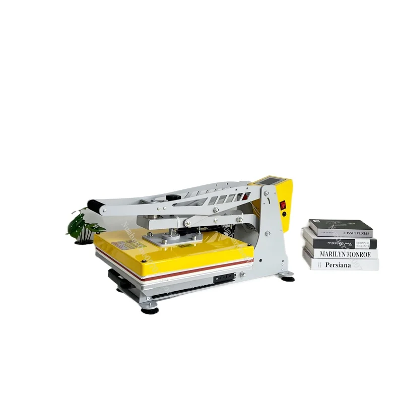 High-Pressure Flat Small T-shirt Printing Machine Jinqi Hydraulic Heat Press Semi-automatic Hot Stamping Machine