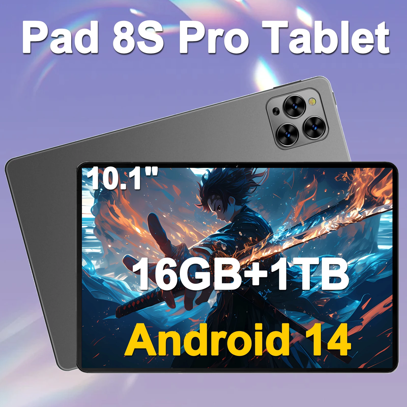 

Original Pad 8 Pro Tablet 10.1 inch 16GB+1024GB Android 13 Snapdragon 8gen2 Global 10000mah 5G Dual SIM WIFI HD Full Screen