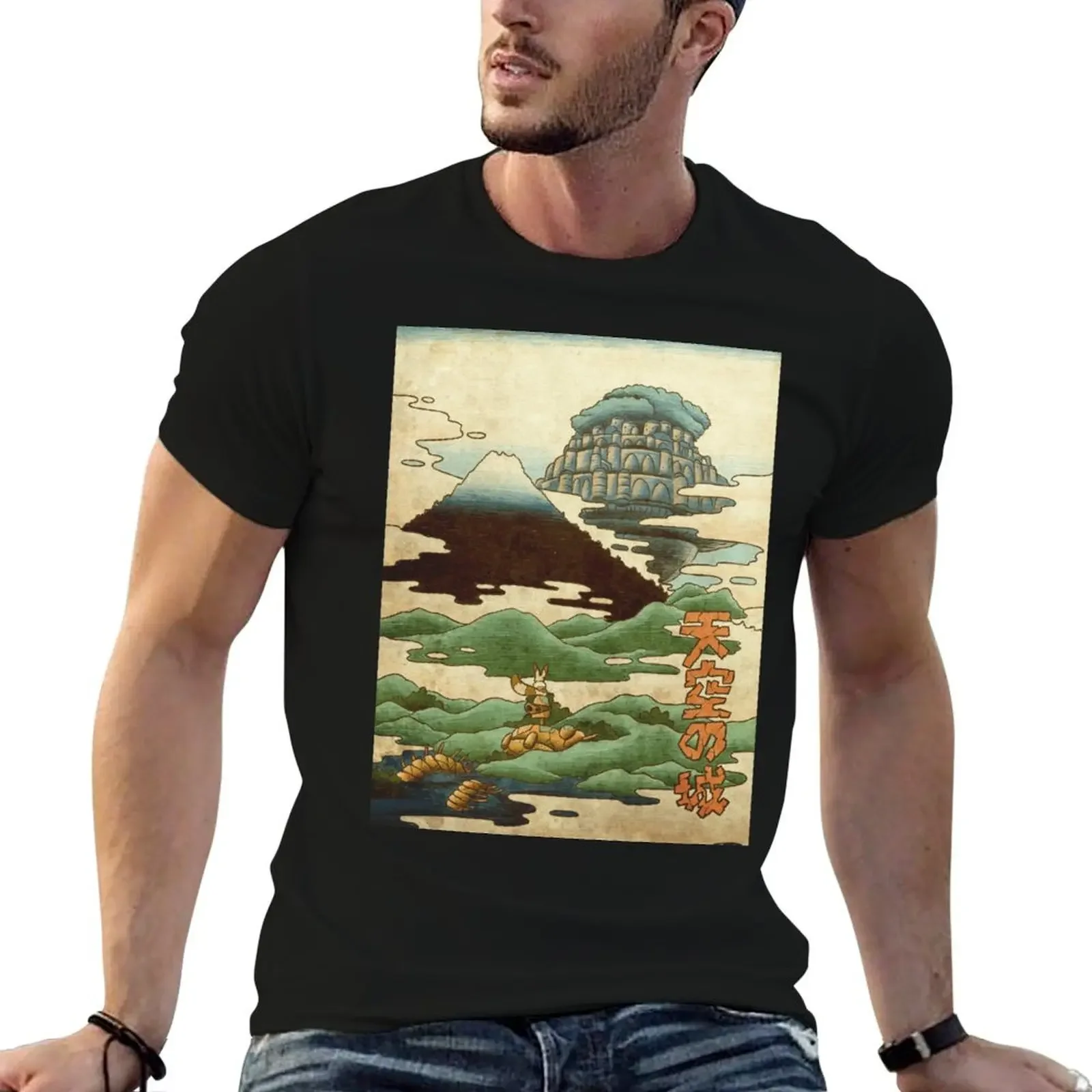 

Robot Guardian Ukiyoe T-Shirt croswit shirt man summer clothes plus sizes heavyweights mens plain t shirts