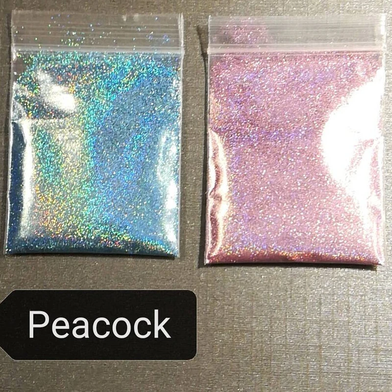 1Pack 5g Super Fine 0.2mm Laser Nail Glitter Powder Holographic Mirror Powder Laser Dust Nail Art Chrome Pigment Glitter FD072