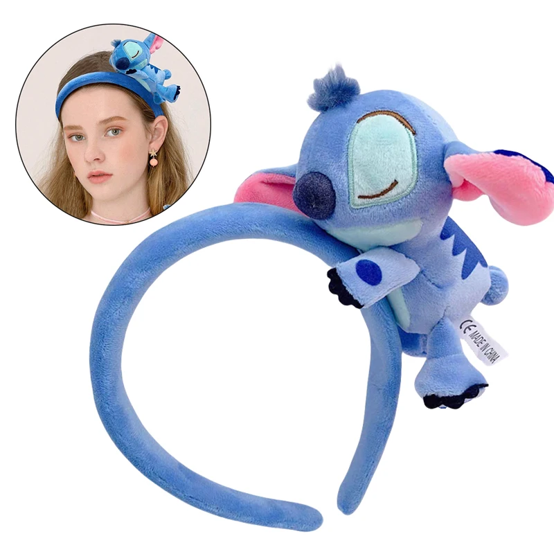 Kids Anime Stitch Hairband Headwear Cartoon Cute Lilo & Stitch Minnie Mouse Hairband Child Accessories Party Prop