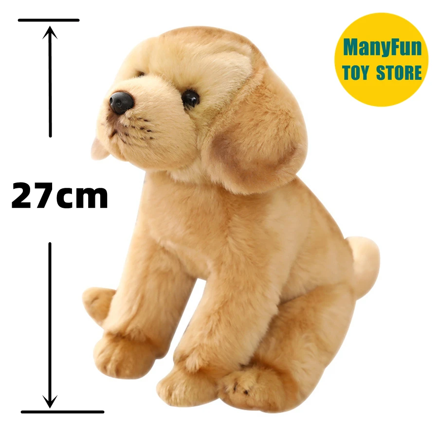 Jouet en peluche réaliste Labrador Retriever-poupée de chien en peluche réaliste, peluche Golden Retriever, poupée de simulation cadeau Kawaii