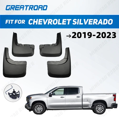 Para Chevrolet Silverado 2019 2020 2021 2022 2023 guardabarros protectores contra salpicaduras guardabarros guardabarros accesorios de coche