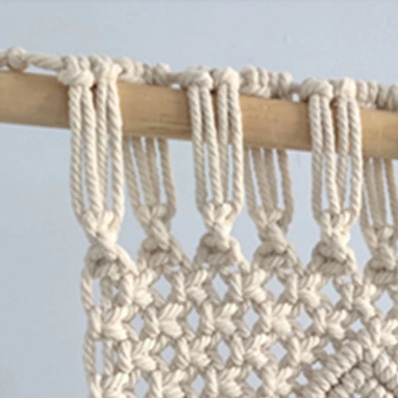 Imagem -05 - Macramé Woven Wall Hanging Cortina Boho Janela Cortinas Handmade Bohemian Decor Janela Porta Quarto Sala Apartamento