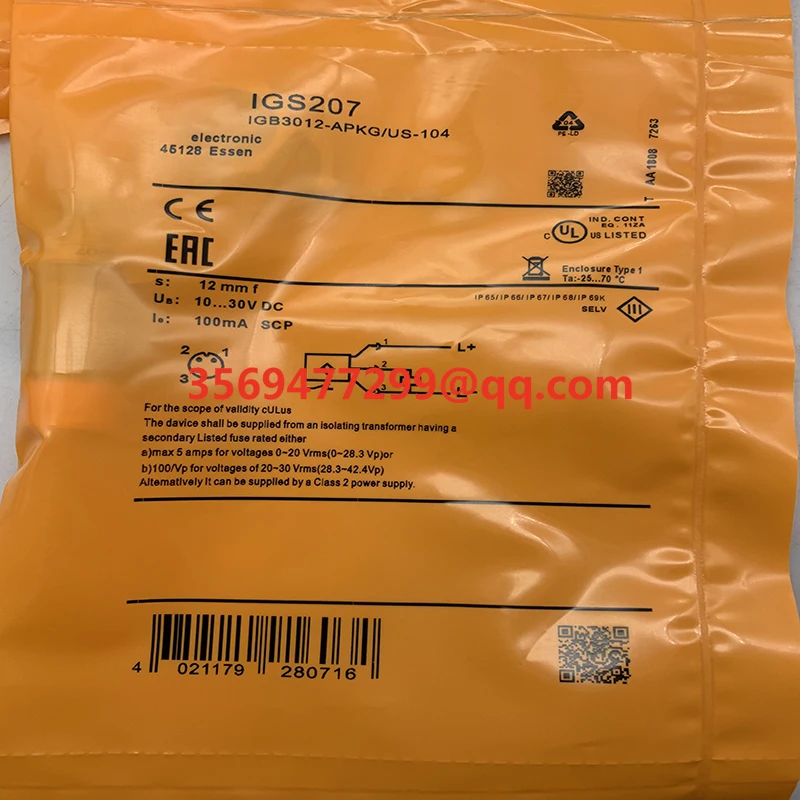 

Proximity switch IGS240 IGS241 IGS242 IGS243 IGS247 IGS250 IGS251 Brand new original spot