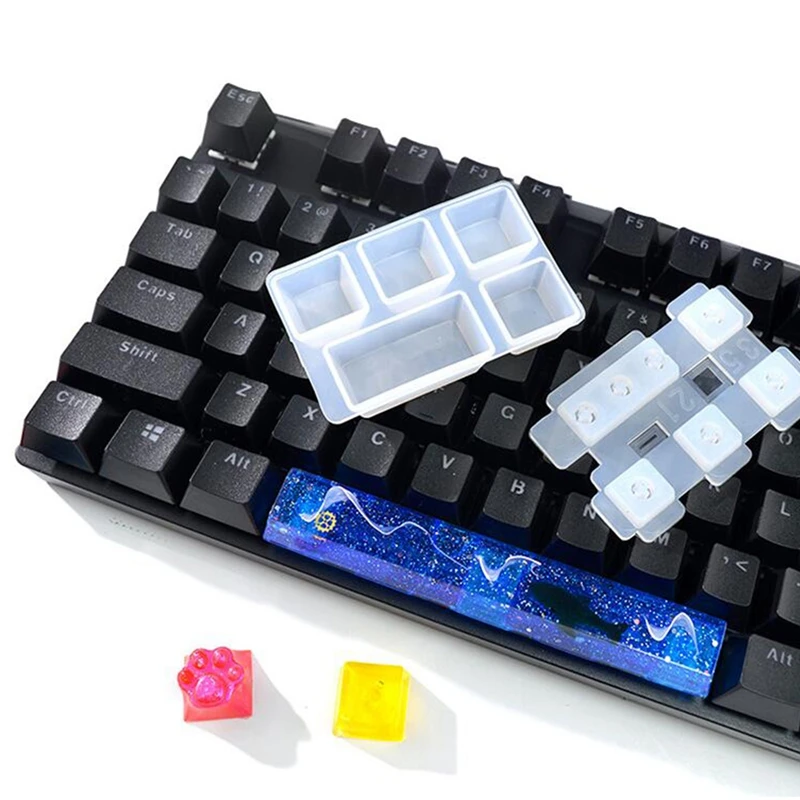 DIY Mechanical Keyboard Key Cap Silicone Mold UV Crystal Epoxy Molds Handmade Crafts Making Tools