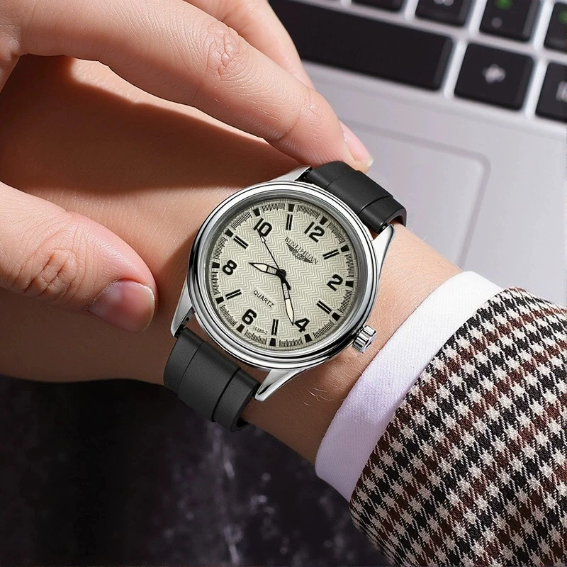 

New Fashion Luxury Man Silicone Watch Men Business Sports Quartz Watches Top Male Clock Militray Wristwatches Gifts Reloj Hombre