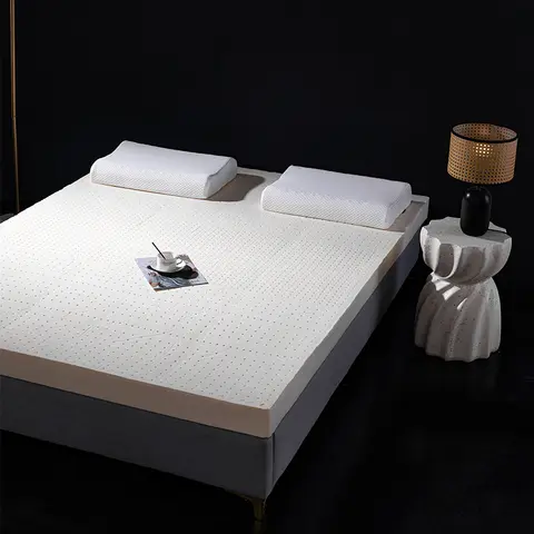 90x190 cm Queen Size Natural Latex Mattress Topper 95% Talalay 15cm Firm 85D Easy Care