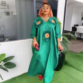 Afrikaanse Jurken voor Vrouwen Plus Size Afrika Kleding Dashiki Ankara Pailletten Outfit Jurk Kaftan Moslim Bruiloft Lange Maxi Jurk