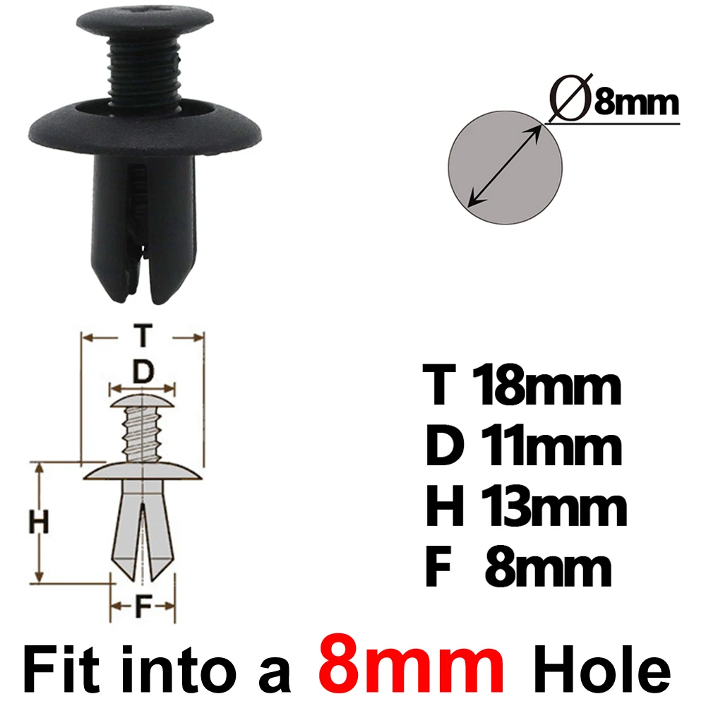 For Kia Sedona Grand Carnival VQ 2005 - 2010 2011 2012 2013 2014 Car Wheel Arch Lining Screw Bumper Retainer Mud Flap Trim Clips