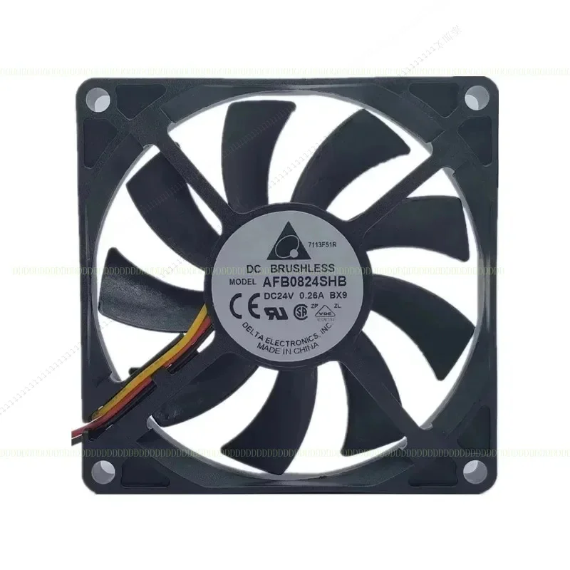 W A+ New original AFB0824SHB 24V 0.26A 8015 8CM 2-wire 3-wire inverter server silent cooling fan