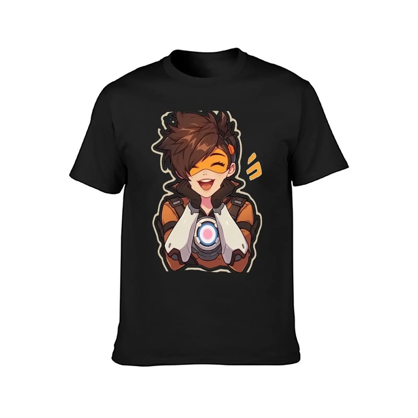 Cute Tracer T-Shirt anime new edition mens funny t shirts