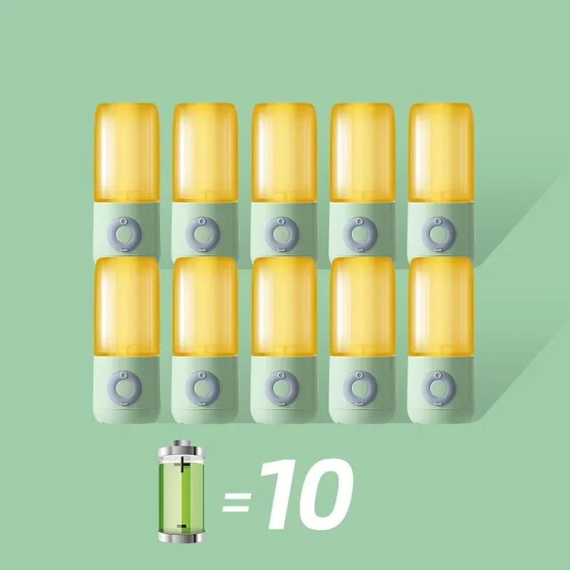 6 Knife Mini Blenders 500ML Electric Juicer Portable Smoothie Blender USB Wireless Rechargeable Mixer Juicers Cup For Travel