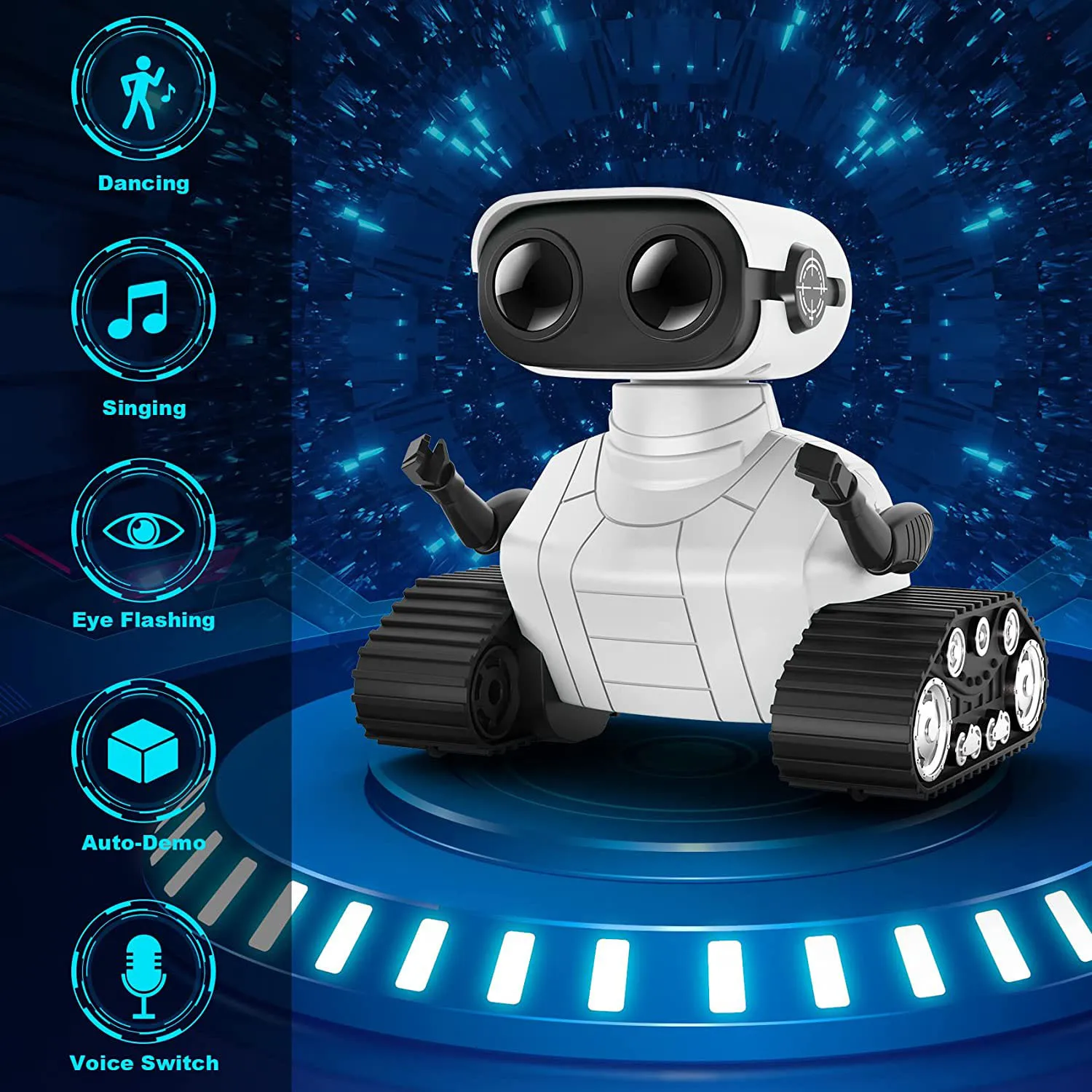 Smart Robot Remote Control Interactive Toy With Music Dancing LED Eyes Children‘s Gifts Rechargeable RC Ebo Robot Toys For Kids