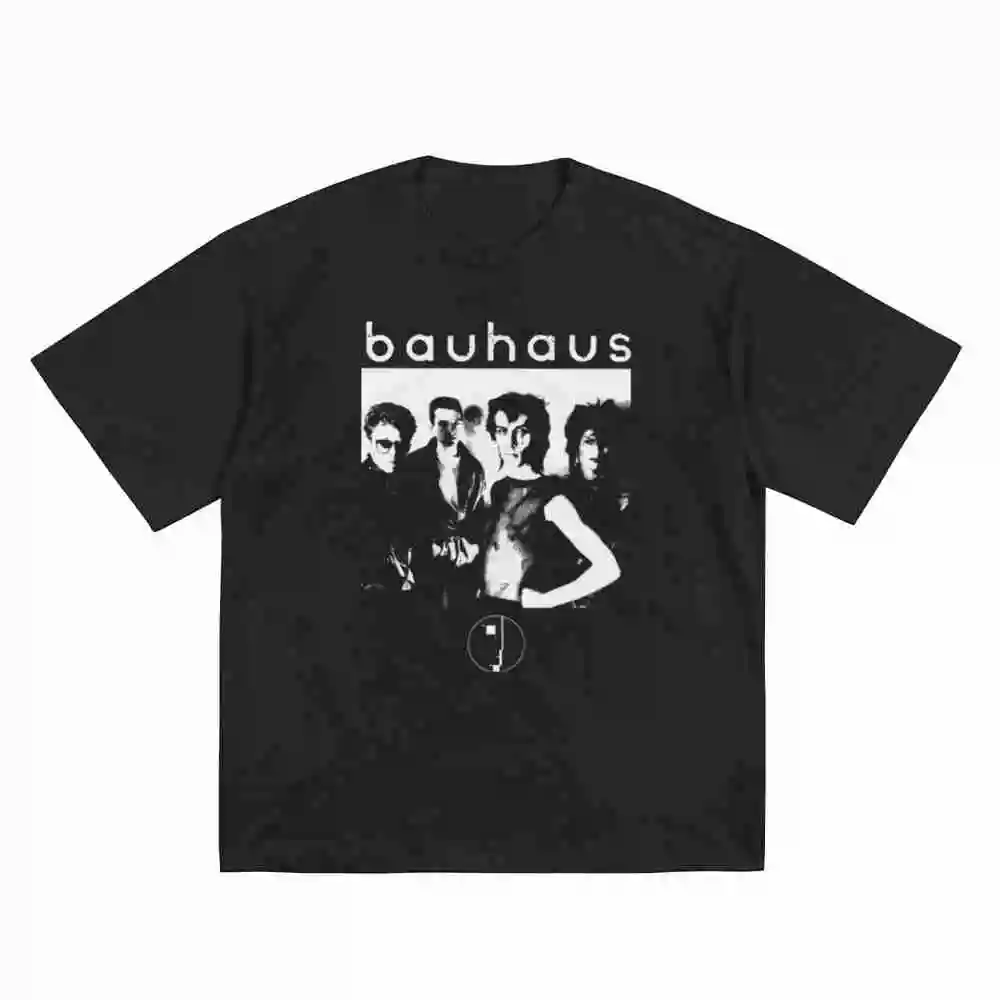Bauhaus 80S Goth Short Sleeve Tee 100% Cotton T-Shirt