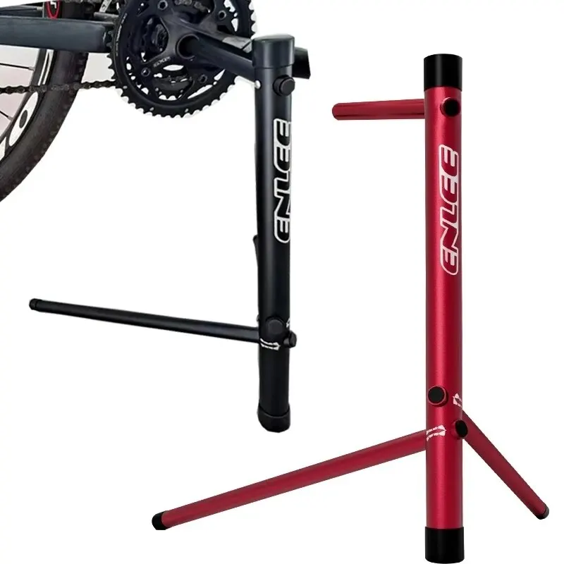 ENLEE Bike Parking Rack Aluminum Alloy Multi-Functional MTB Road Bicycle Parking Rack Outdoor Floor Display Repair Stand