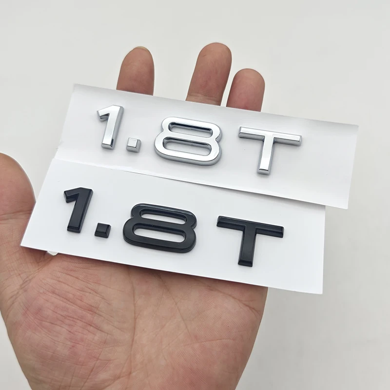 3D ABS Engine 1.8 T Logo 1.8T Badge Car Rear Trunk Sticker 1.8T Emblem for Audi A3 8L A4 B5 B6 B7 TT S3 1.8T Accessories view 3