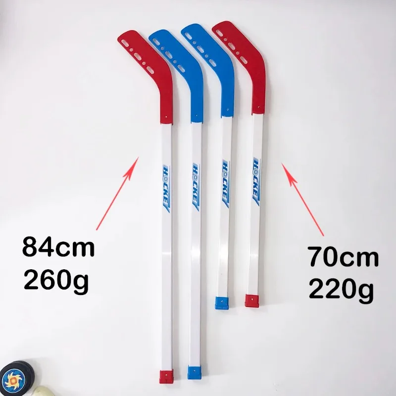 4pcs/set Kids Children Winter Ice Hockey Stick Training Tools Plastic 2xSticks 2xBall Winter Sports Toy fits for 3-12 years