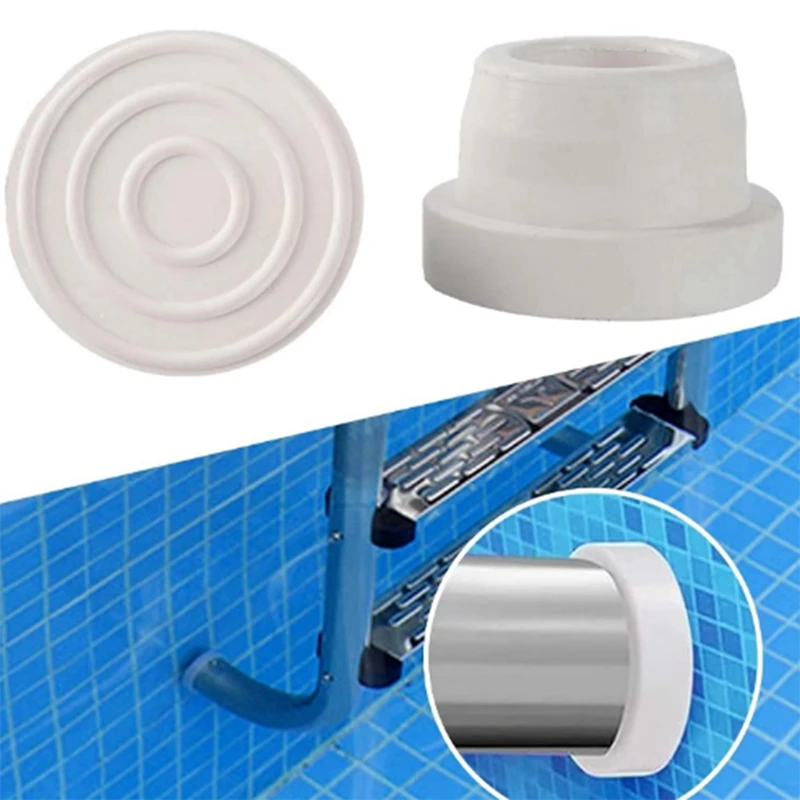 4PCS Pool Ladder Bumpers DDV Replacement Pool Ground Ladder Bumper Guard For Swimming Pool Ladder Rubber Plug Stoppers