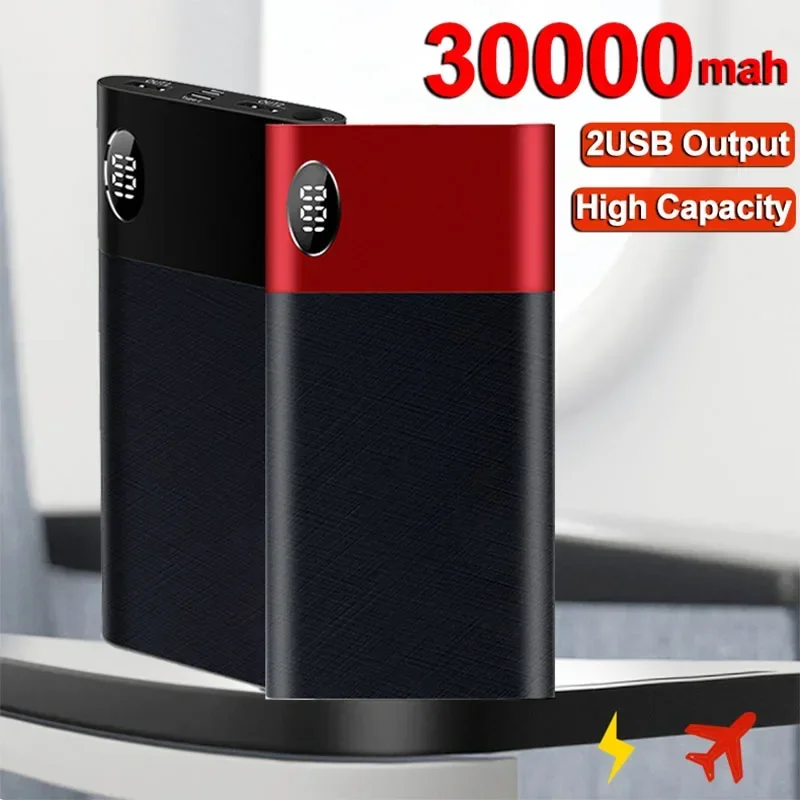 

Fast Charging Power Bank Portable 30000mAh Charger Digital Display External Battery Pack High Capacity Powerbank for mi iPhone