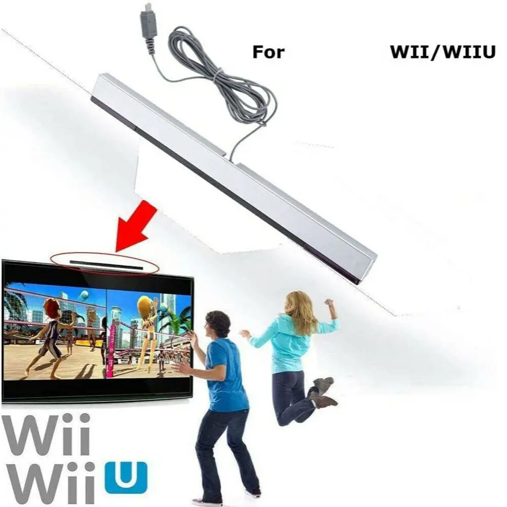 

Wired Sensor Bar Wired Infrared IR Signal Ray Sensor Bar Replacement Infrared IR Ray Motion Sensor Bar for Wii and Wii U Console