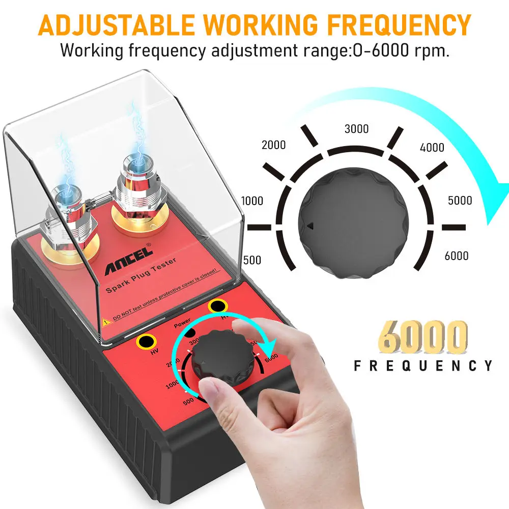 

Car Spark Plug Tester 110V 220V Ignition System Tester Double Hole Spark Plug Analyzer Automoivo Scanner