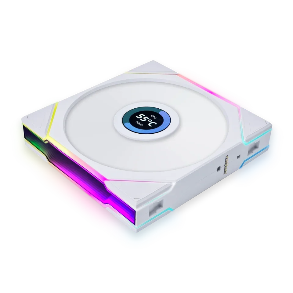 

2025 hot sale UNI FAN TL LCD 140 New Arrival PWM Cooling Fan with RGB Plastic Heatsink for Gaming Computer PC Case