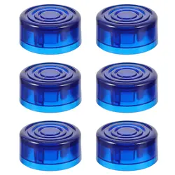 6PCS Footswitch Mult-color Topper Guitar Pedal Topper Multi Color Pedal Button Caps Guitar Pedal Stomp Knobs for Pedal Board