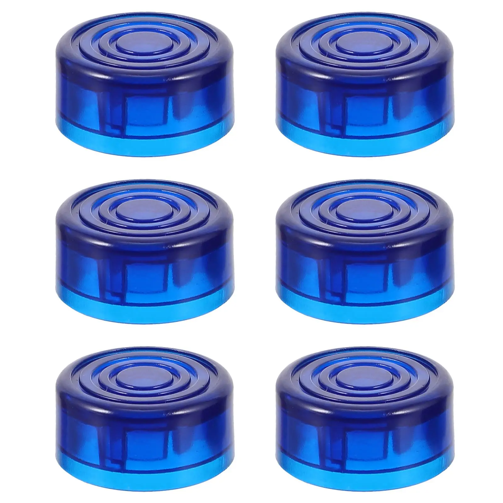 6PCS Footswitch Mult-color Topper Guitar Pedal Topper Multi Color Pedal Button Caps Guitar Pedal Stomp Knobs for Pedal Board