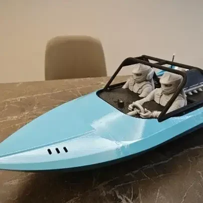 [60cm] with Reversing! KwikJetX Brushless Jet Boat 40mm Pump, Aluminum Alloy Paddle, Tianfulong Pump