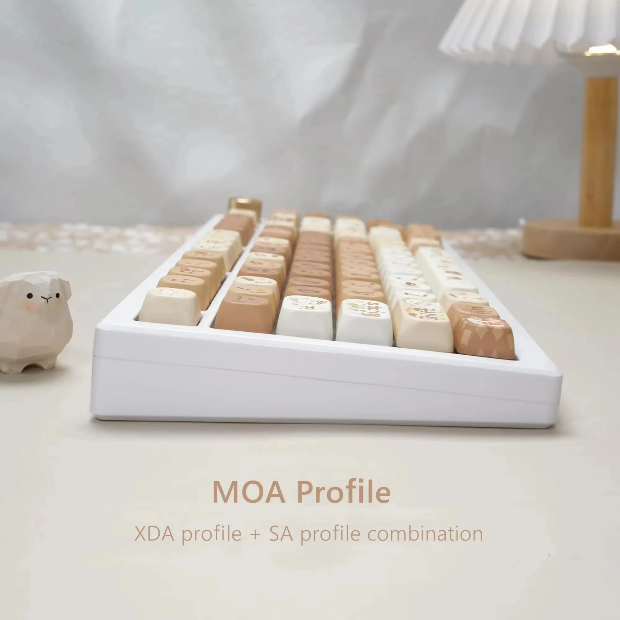 Cute MOA Profile Custom Keyboard Keycaps 132 Keys Dye-Sublimation PBT Keycaps for Cherry Gateron MX Switches Gamer Keyboard - Image 4