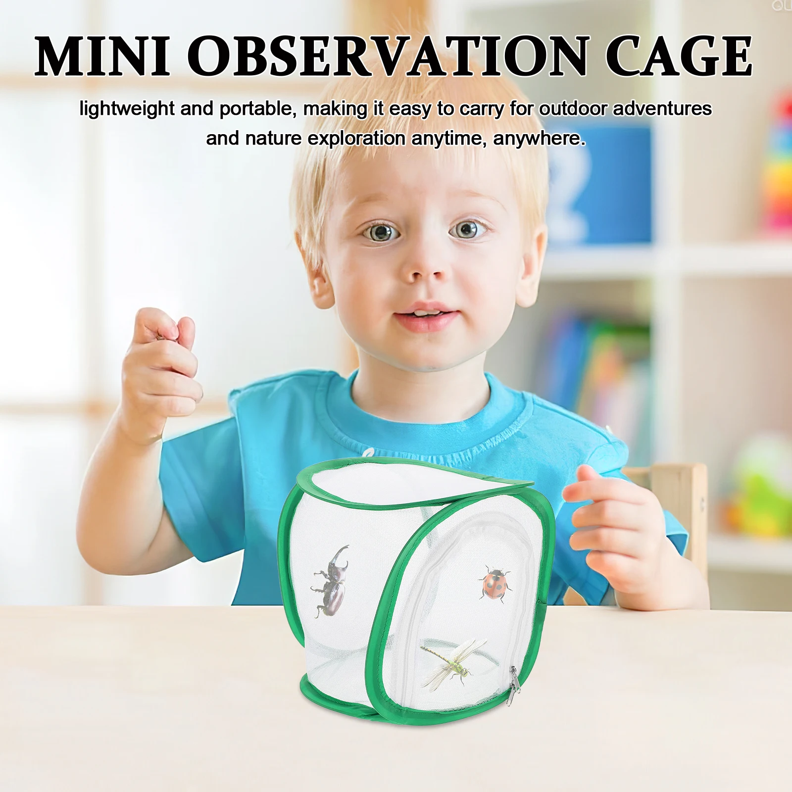 

Mini Firefly Observation Cage Portable Compact Insect Mesh Habitat Clear For Kids Outdoor Nighttime Exploration Easy Release
